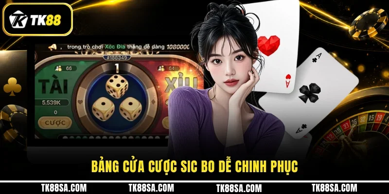 Bảng cửa cược Sic Bo dễ chinh phục