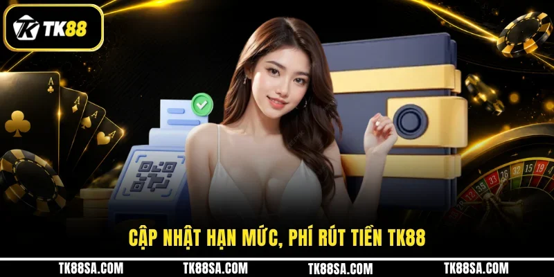 Cập nhật hạn mức, phí rút tiền TK88