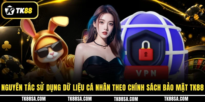 Nguyên tắc sử dụng dữ liệu cá nhân theo chính sách bảo mật TK88