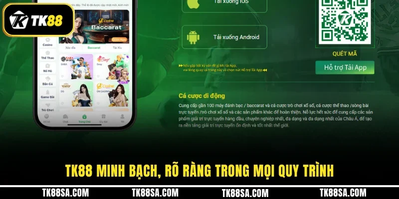 TK88 minh bạch, rõ ràng trong mọi quy trình